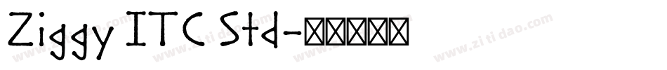 Ziggy ITC Std字体转换